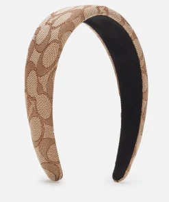 Hair Accessories*Coach Women's Signature Headband - Khaki