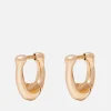 Earrings*Coach Women's Signature Huggie - Gold