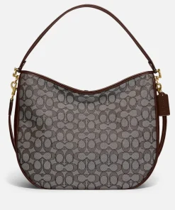 Shoulder Bags*Coach Women's Signature Jacquard Soft Tabby Hobo Bag - Oak Maple