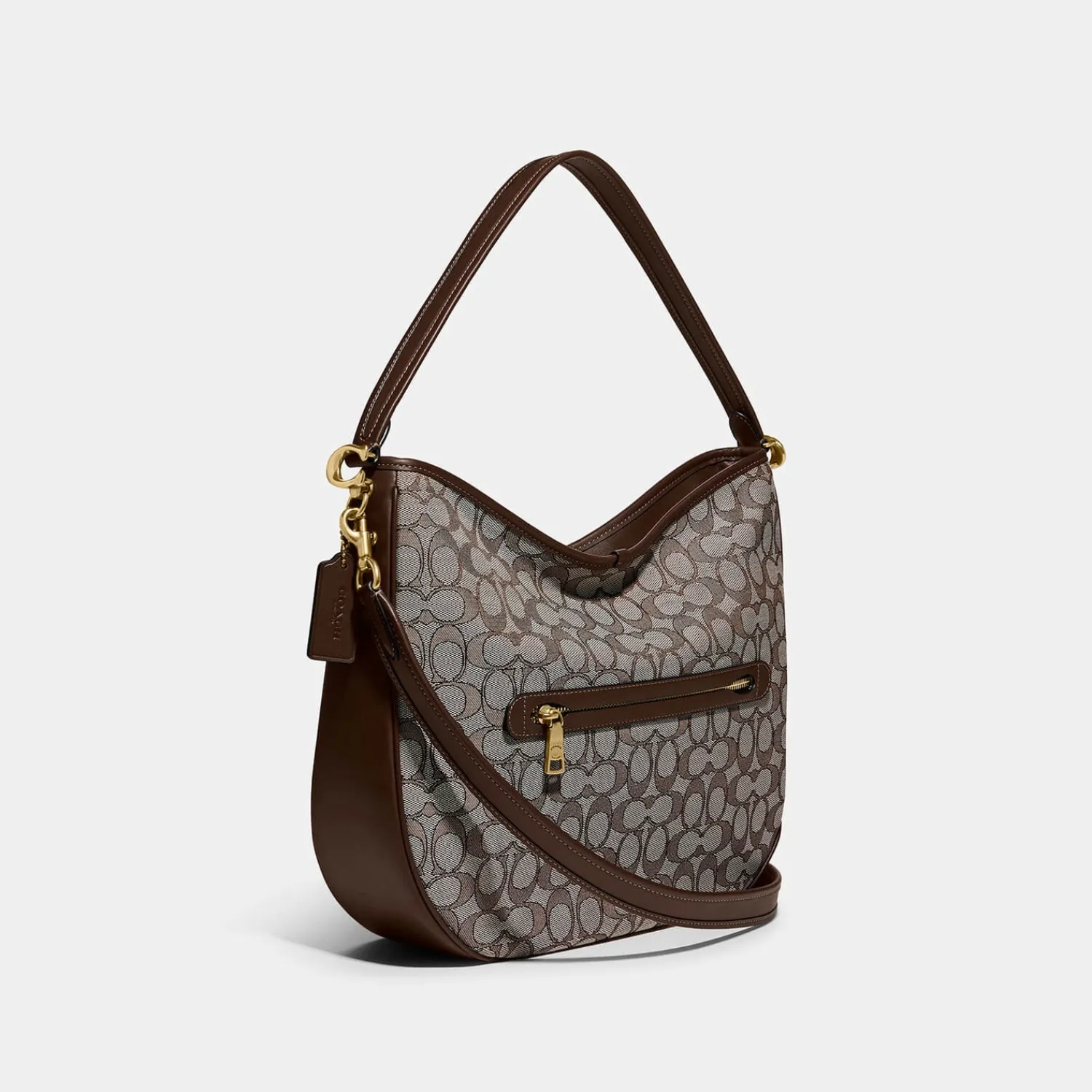 Shoulder Bags*Coach Women's Signature Jacquard Soft Tabby Hobo Bag - Oak Maple
