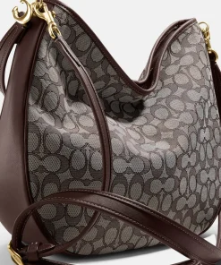 Shoulder Bags*Coach Women's Signature Jacquard Soft Tabby Hobo Bag - Oak Maple