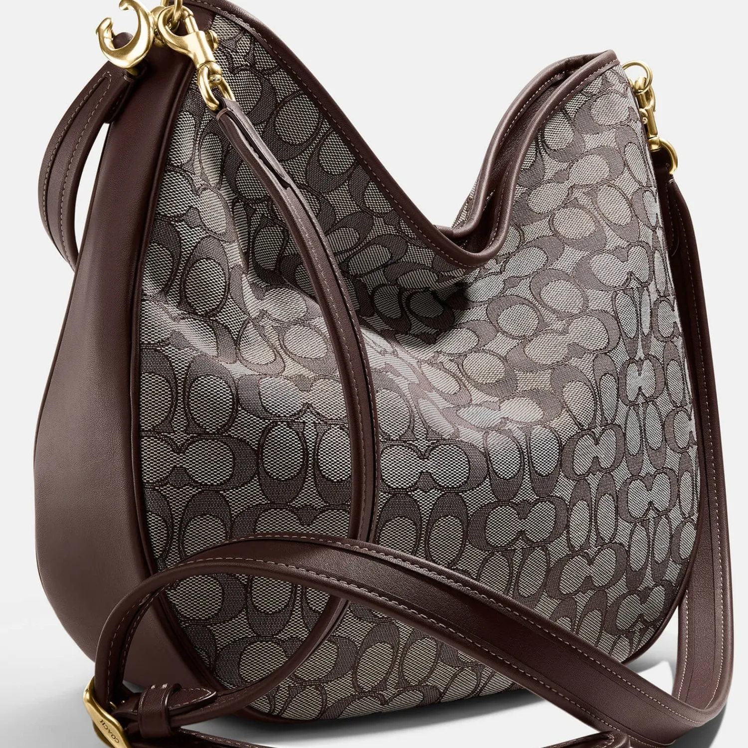 Shoulder Bags*Coach Women's Signature Jacquard Soft Tabby Hobo Bag - Oak Maple