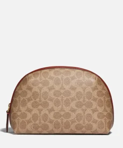 Home Accessories*Coach Women's Signature Julienne Cosmetic Case - Tan Rust