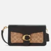 Shoulder Bags*Coach Women's Signature Tabby Shoulder Bag - Tan Black
