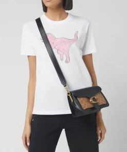 Shoulder Bags*Coach Women's Signature Tabby Shoulder Bag - Tan Black