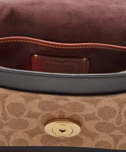 Shoulder Bags*Coach Women's Signature Tabby Shoulder Bag - Tan Black