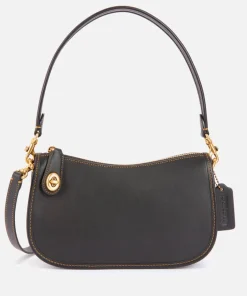 Shoulder Bags*Coach Women's The Originals Glovetanned Leather Swinger Bag - Black