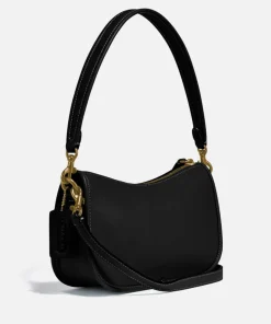 Shoulder Bags*Coach Women's The Originals Glovetanned Leather Swinger Bag - Black