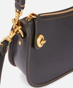 Shoulder Bags*Coach Women's The Originals Glovetanned Leather Swinger Bag - Black