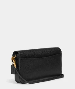 Crossbody Bags*Coach Wyn Crossgrain Leather Crossbody - Black