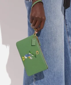 Home Accessories*Coach X Disney Donald Duck Small Leather Wristlet