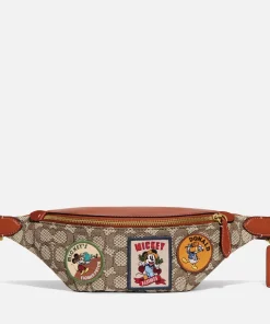 Belt Bags*Coach X Disney Jacquard And Leather Belt Bag