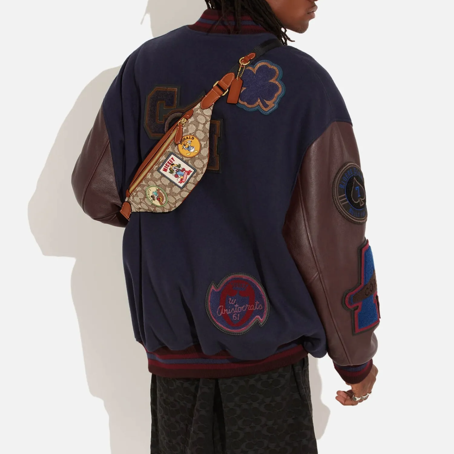 Belt Bags*Coach X Disney Jacquard And Leather Belt Bag