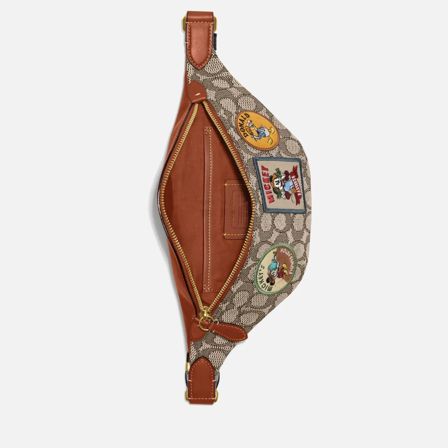 Belt Bags*Coach X Disney Jacquard And Leather Belt Bag