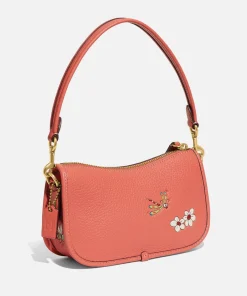 Shoulder Bags*Coach X Disney Mickey And Flowers Leather Shoulder Bag
