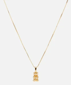 Necklaces*Crystal Haze Women's Golden Nostalgia Bear - Gold