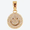 Necklaces*Crystal Haze Women's Ms Vaxxine Crystal Smiley Pendant - Crystal