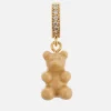 Necklaces*Crystal Haze Women's Pave Nostalgia Bear Pendant - Salt Caramel