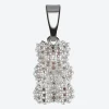 Necklaces*Crystal Haze Women's Pave Nostalgia Bear - Silver