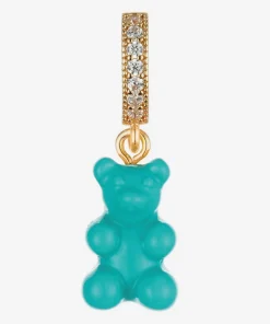 Necklaces*Crystal Haze Women's Pave Nostalgia Bear Pendant - Mykonos Blue