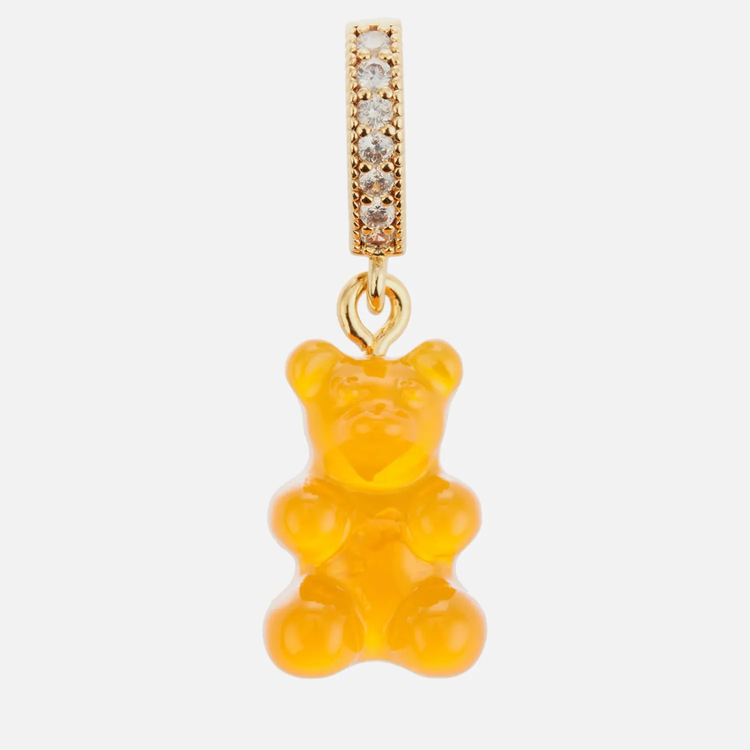 Necklaces*Crystal Haze Women's Pave Nostalgia Bear Pendant - Fanta