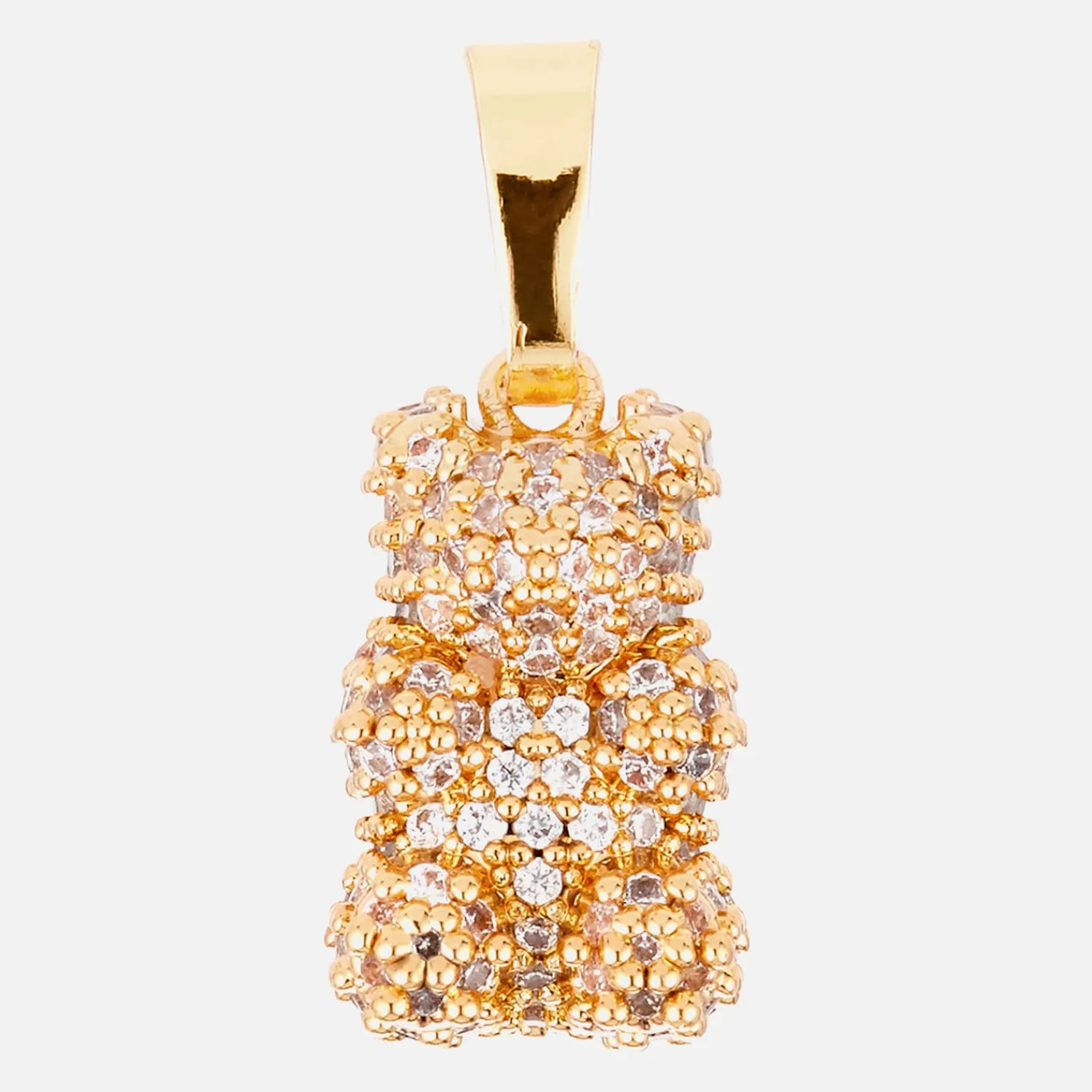 Necklaces*Crystal Haze Women's Pave Nostalgia Bear - Gold