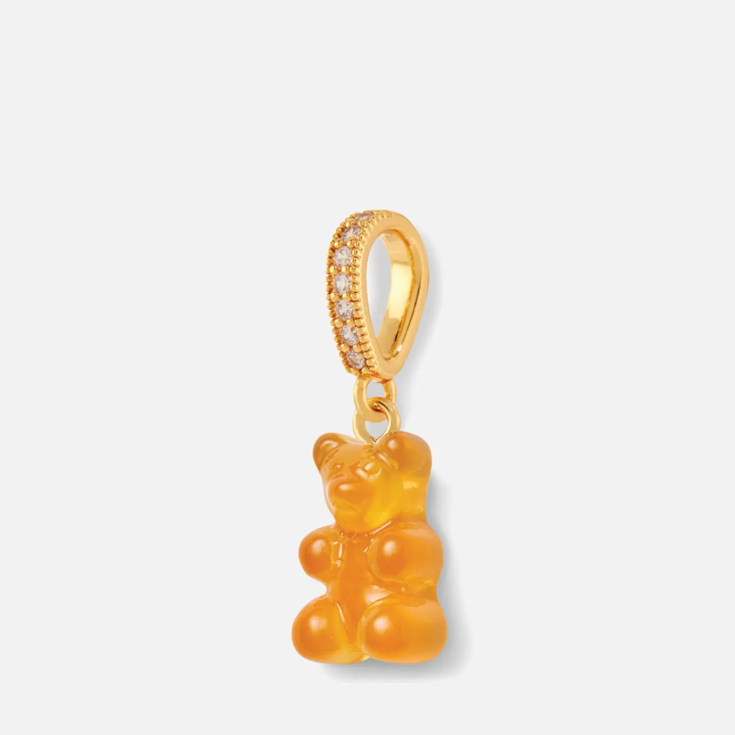 Necklaces*Crystal Haze Women's Pave Nostalgia Bear Pendant - Fanta