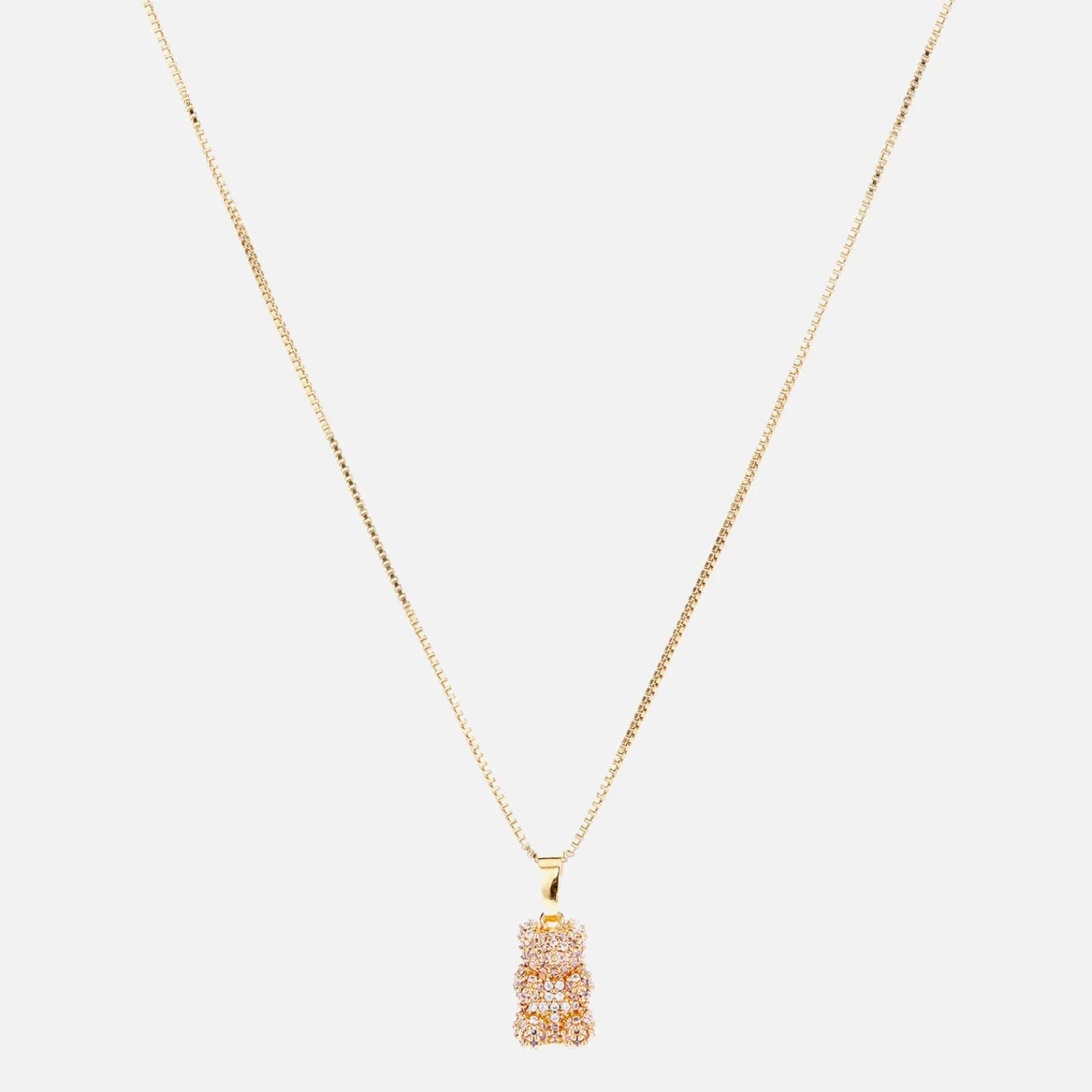 Necklaces*Crystal Haze Women's Pave Nostalgia Bear - Gold