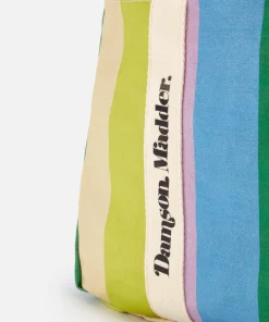 Tote Bags*Damson Madder Striped Cotton-Canvas Beach Bag