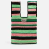 Shoulder Bags*Damson Madder Striped Crochet Bag