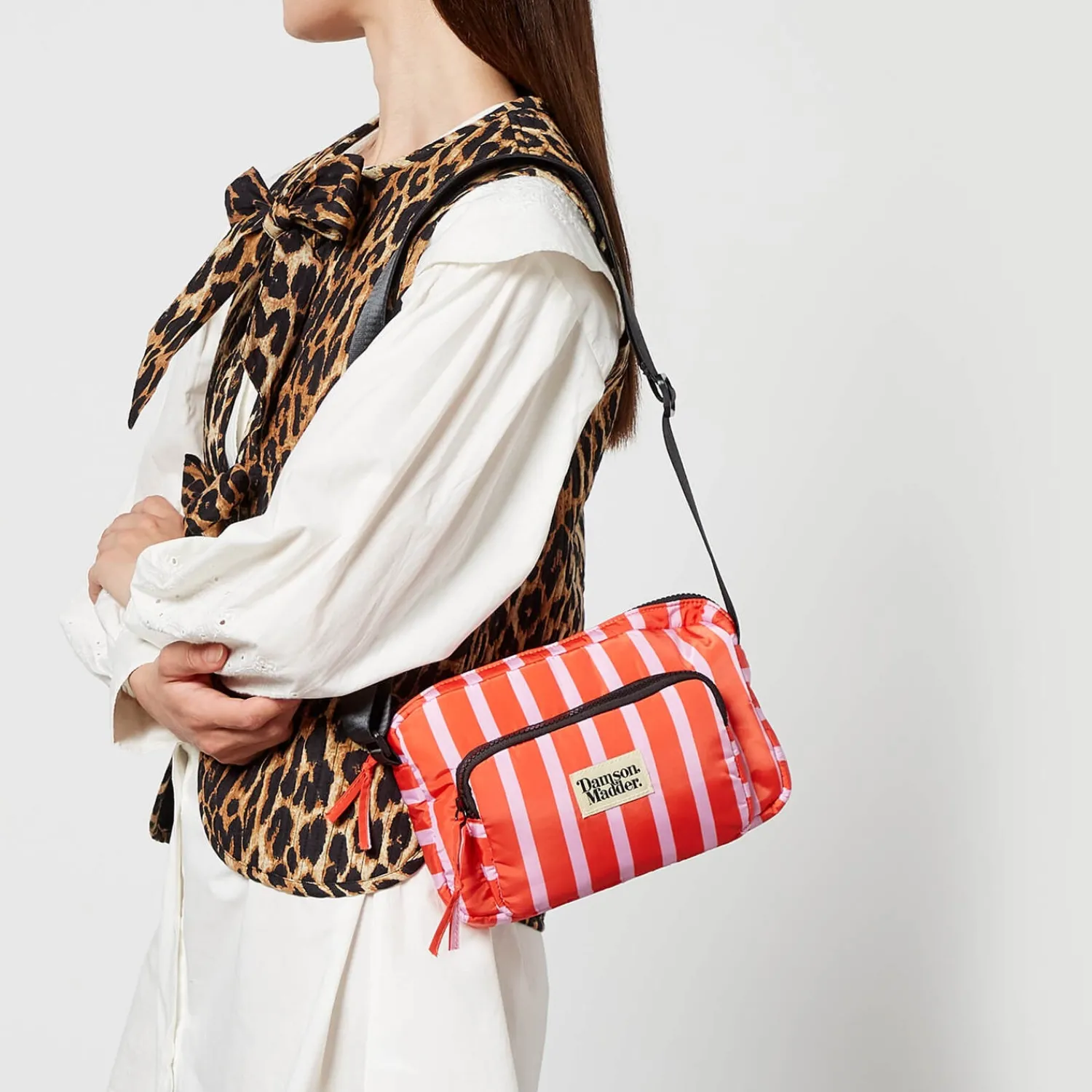 Crossbody Bags*Damson Madder Striped Shell Camera Bag