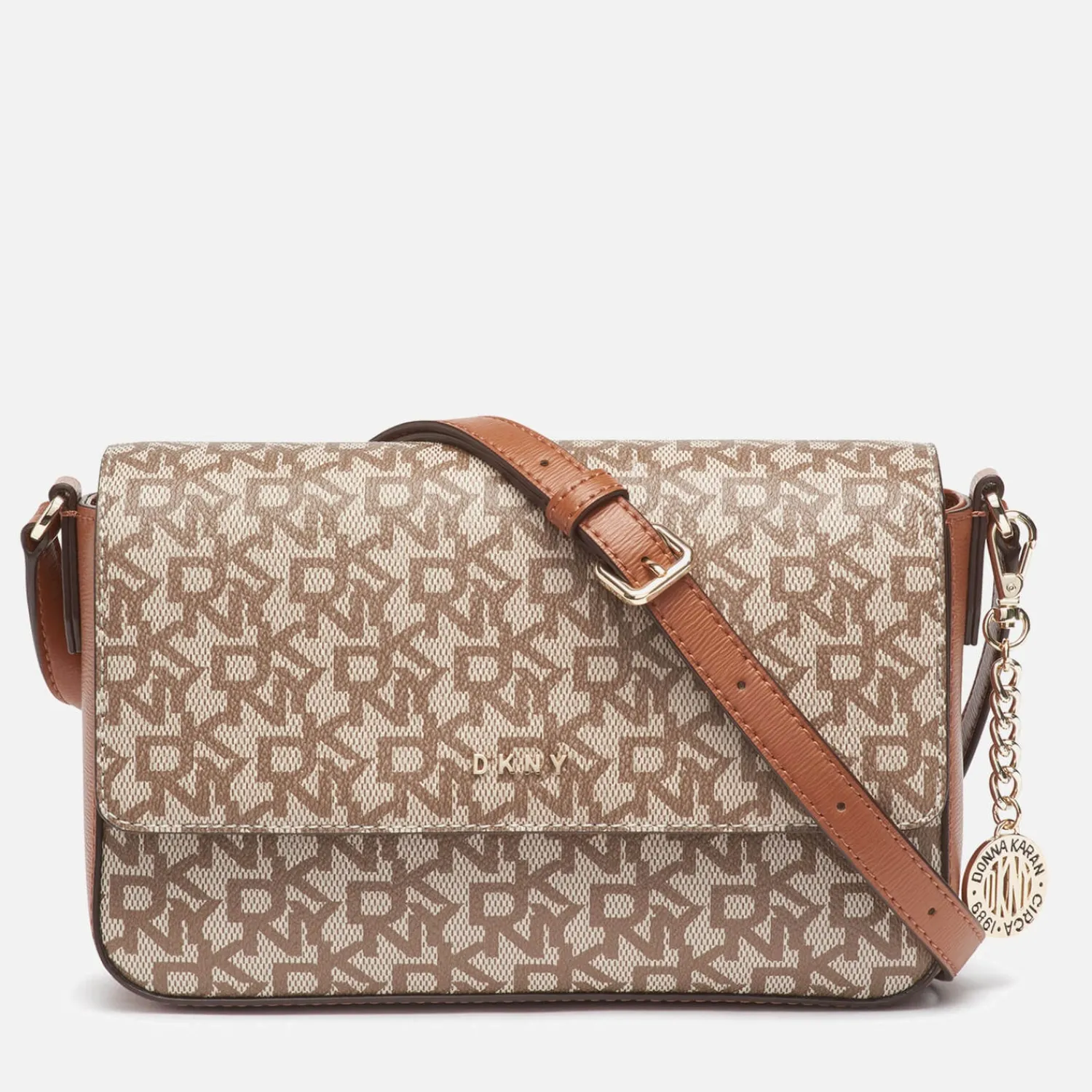 Crossbody Bags*DKNY Women's Bryant Medium Flap Cross Body Bag - Chino/Caramel