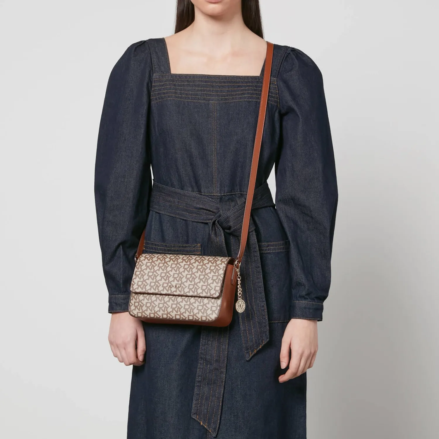 Crossbody Bags*DKNY Women's Bryant Medium Flap Cross Body Bag - Chino/Caramel