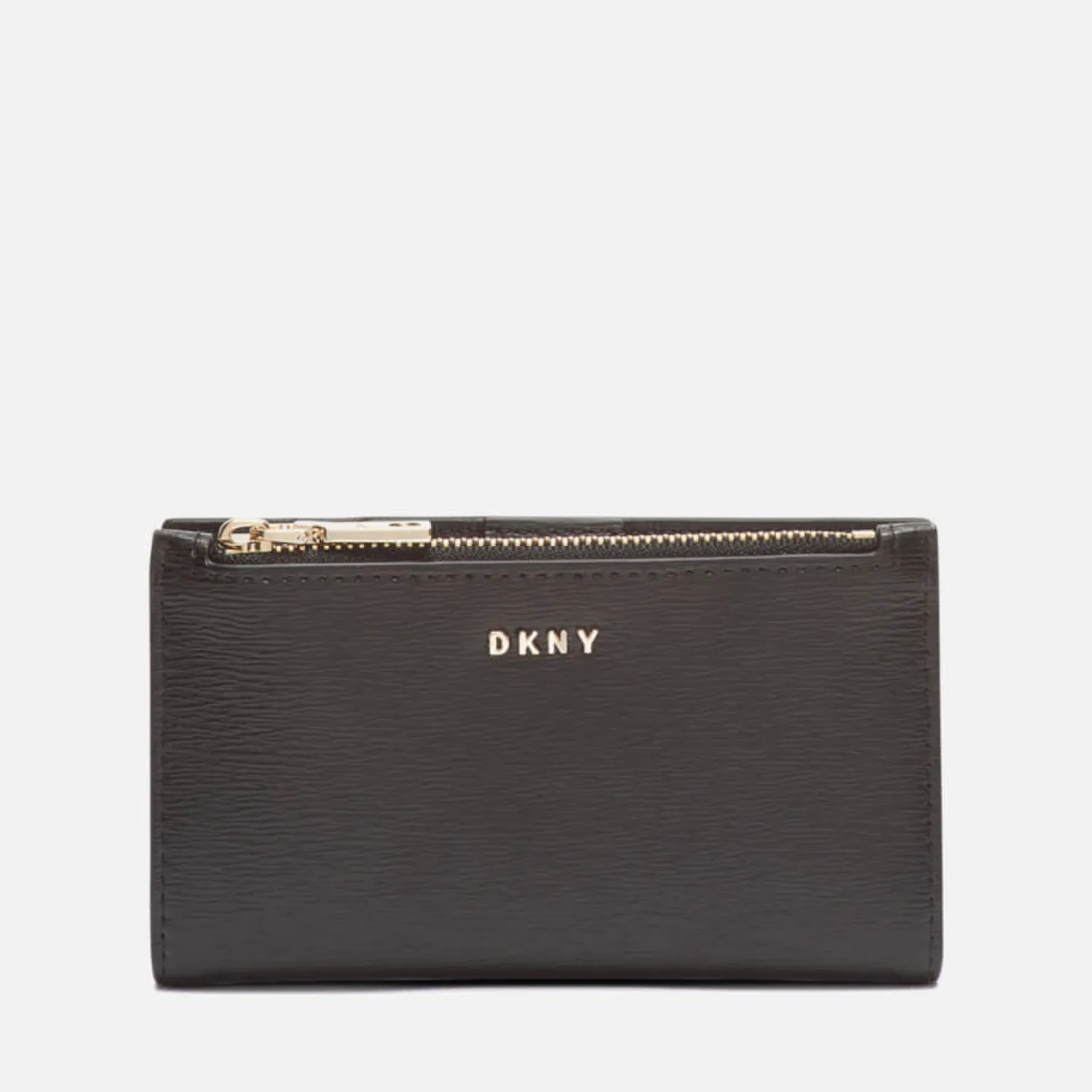 Purses And Cardholders*DKNY Women's Bryant-New Bifold Card Holder - Sutton - Black/Gold
