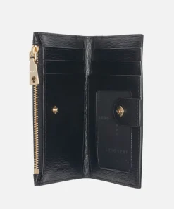 Purses And Cardholders*DKNY Women's Bryant-New Bifold Card Holder - Sutton - Black/Gold