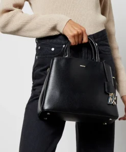 Satchels*DKNY Women's Paige Satchel - Black/Gold