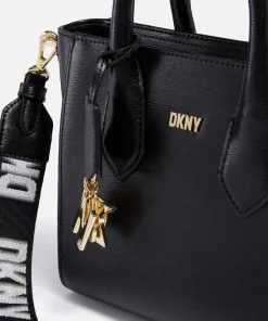 Satchels*DKNY Women's Valery Small Satchel -/Gold Black