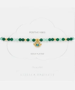 Bracelets & Bangles*Estella Bartlett Beaded Gold-Plated Evil Eye Bracelet