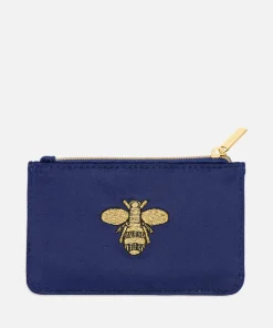 Purses And Cardholders*Estella Bartlett Bee Embroidered Velvet Cardholder