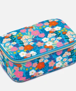 Jewellery Stands & Boxes*Estella Bartlett Bright Blue Floral Print Cotton Jewellery Box