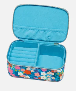 Jewellery Stands & Boxes*Estella Bartlett Bright Blue Floral Print Cotton Jewellery Box