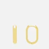 Earrings*Estella Bartlett Gold-Plated Hoop Earrings