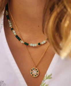 Necklaces*Estella Bartlett Gold-Plated Semi Precious Beaded Necklace