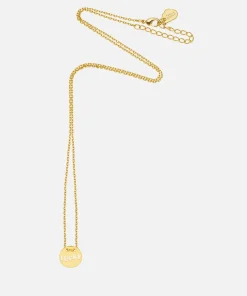 Necklaces*Estella Bartlett Gold-Plated Lucky Cut Out Disc Necklace