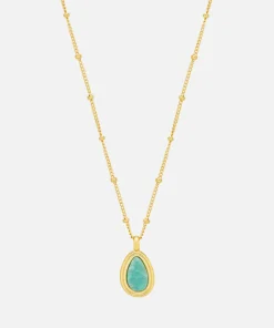 Necklaces*Estella Bartlett Gold-Plated Amazonite Necklace