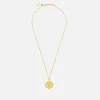 Necklaces*Estella Bartlett Gold-Plated Floral Coin Necklace