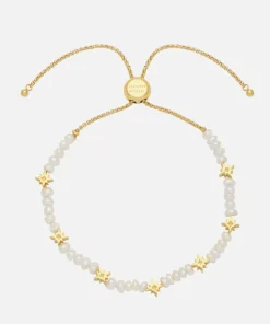 Bracelets & Bangles*Estella Bartlett Northern Star Gold-Plated And Faux Pearl Bracelet
