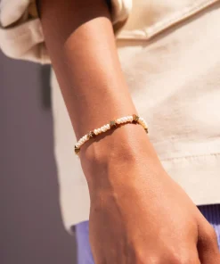 Bracelets & Bangles*Estella Bartlett Northern Star Gold-Plated And Faux Pearl Bracelet