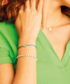 Bracelets & Bangles*Estella Bartlett Smiley Cordgold-Plated And Crystal Bracelet