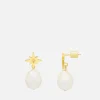 Earrings*Estella Bartlett Star Gold-Plated Faux Pearl Earrings